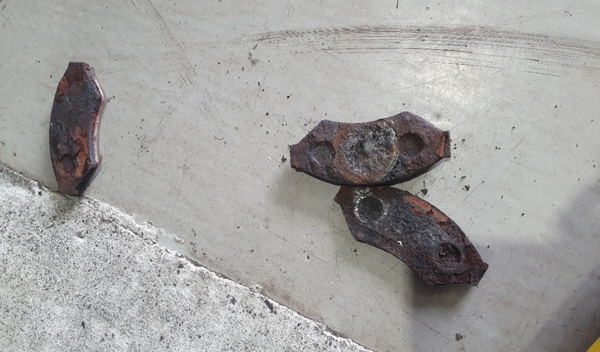 Rusty Brakes from Boat Trailer